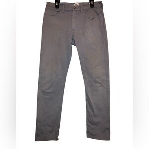 Flint and Tinder 365 Pants Chino Mens 32X30 Gray Flat Front F510001 Slim Fit